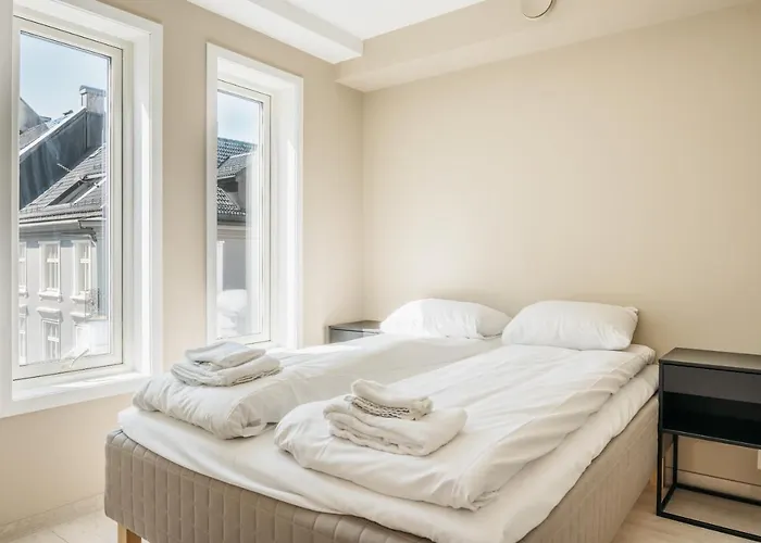 Urban - Scandinavian Comfort With Private Balcony 公寓 卑爾根